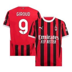 Koszulka Piłkarska AC Milan Olivier Giroud #9 2024-25 Domowa Męska