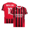 Koszulka Piłkarska AC Milan Rafa Leao #10 2024-25 UCL Domowa Męska