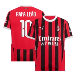 Koszulka Piłkarska AC Milan Rafa Leao #10 2024-25 UCL Domowa Męska