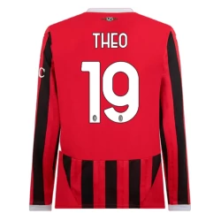 Koszulka Piłkarska AC Milan Theo Hernández #19 2024-25 Domowa Męska Długi Rękaw