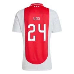 Koszulka Piłkarska AFC Ajax Amsterdam Vos #24 2024-25 Domowa Męska