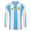 Koszulka Piłkarska Argentyna Copa America 2024 Domowa Męska Długi Rękaw