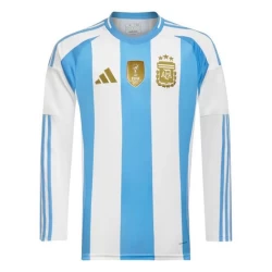 Koszulka Piłkarska Argentyna Copa America 2024 Domowa Męska Długi Rękaw