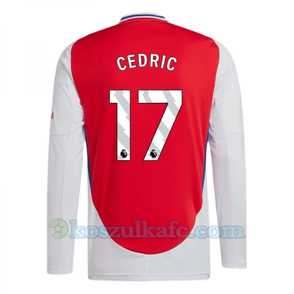 Koszulka Piłkarska Arsenal FC Cedric #17 2024-25 Domowa Męska Długi Rękaw