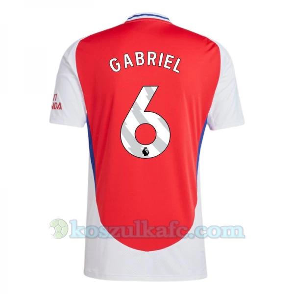 Koszulka Piłkarska Arsenal FC Gabriel #6 2024-25 Domowa Męska