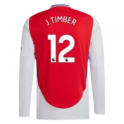 Koszulka Piłkarska Arsenal FC J. Timber #12 2024-25 Domowa Męska Długi Rękaw