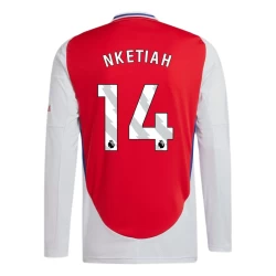 Koszulka Piłkarska Arsenal FC Nketiah #14 2024-25 Domowa Męska Długi Rękaw