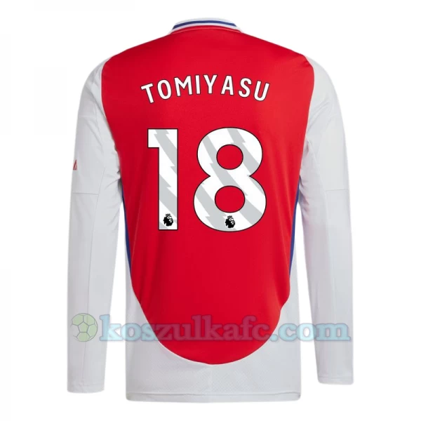 Koszulka Piłkarska Arsenal FC Tomiyasu #18 2024-25 Domowa Męska Długi Rękaw