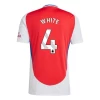 Koszulka Piłkarska Arsenal FC White #4 2024-25 Domowa Męska