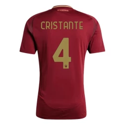 Koszulka Piłkarska AS Roma Cristante #4 2024-25 Domowa Męska