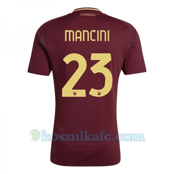 Koszulka Piłkarska AS Roma Mancini #23 2024-25 Domowa Męska