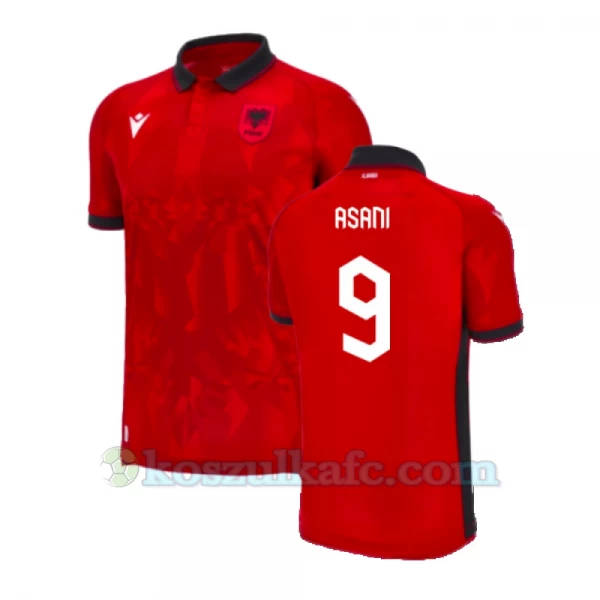 Koszulka Piłkarska Asani #9 Albania Mistrzostwa Europy 2024 Domowa Męska