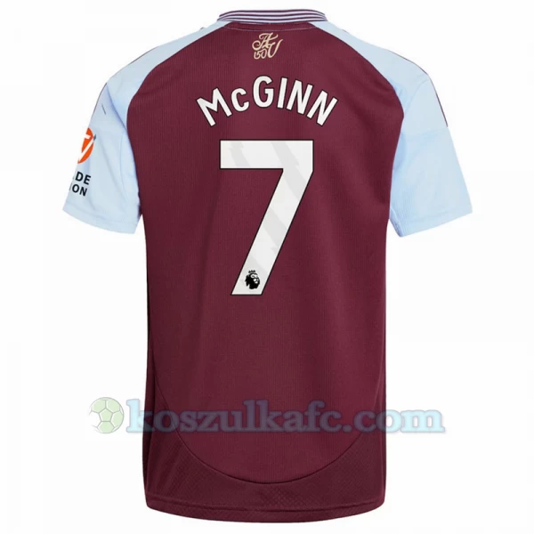 Koszulka Piłkarska Aston Villa McGinn #7 2024-25 Domowa Męska