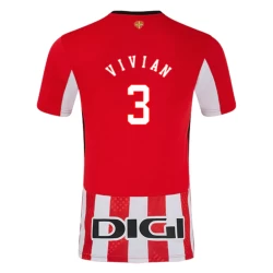 Koszulka Piłkarska Athletic Club Bilbao Vivian #3 2024-25 Domowa Męska