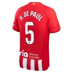 Koszulka Piłkarska Atlético Madrid R. De Rodrigo De Paul #5 2023-24 Domowa Męska