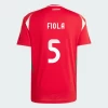 Koszulka Piłkarska Attila Fiola #5 Węgry Mistrzostwa Europy 2024 Domowa Męska