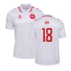 Koszulka Piłkarska Bah #18 Dania Mistrzostwa Europy 2024 Wyjazdowa Męska