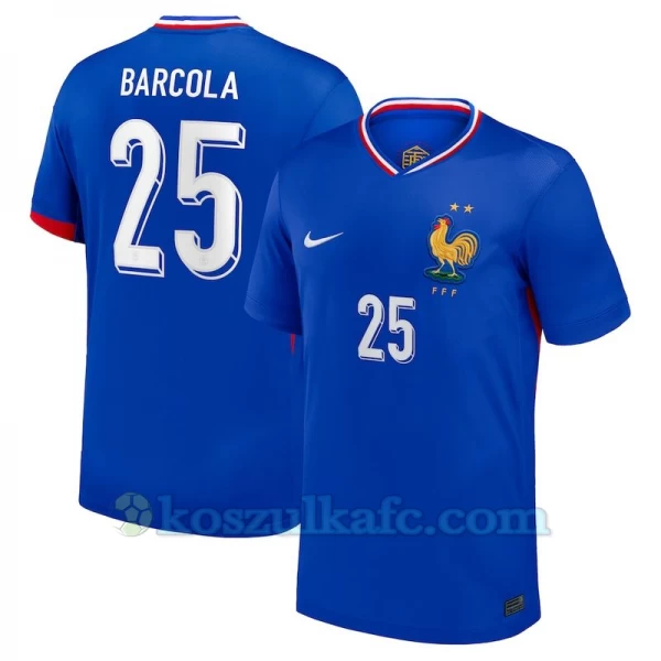 Koszulka Piłkarska Barcola #25 Francja Mistrzostwa Europy 2024 Domowa Męska