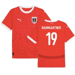 Koszulka Piłkarska Baumgartner #19 Austria Mistrzostwa Europy 2024 Domowa Męska