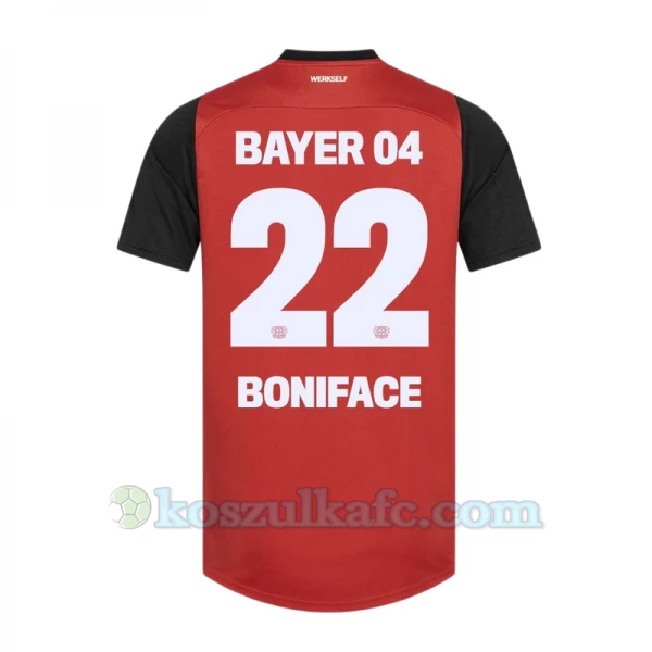 Koszulka Piłkarska Bayer 04 Leverkusen Boniface #22 2024-25 Domowa Męska