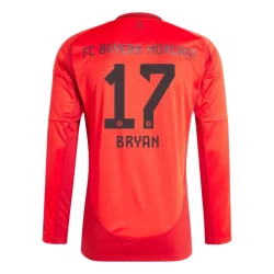 Koszulka Piłkarska Bayern Monachium Bryan #17 2024-25 Domowa Męska Długi Rękaw