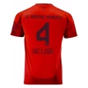 Koszulka Piłkarska Bayern Monachium De Ligt #4 2024-25 Domowa Męska