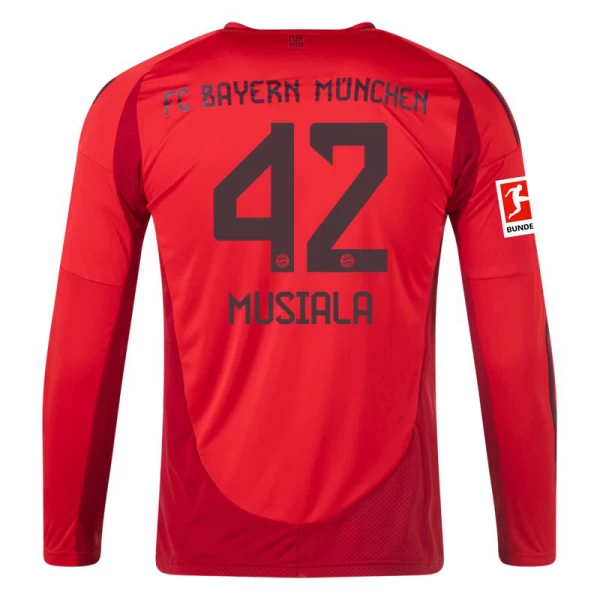 Koszulka Piłkarska Bayern Monachium Jamal Musiala #42 2024-25 Domowa Męska Długi Rękaw