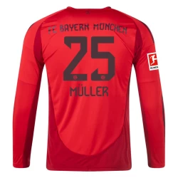 Koszulka Piłkarska Bayern Monachium Thomas Müller #25 2024-25 Domowa Męska Długi Rękaw