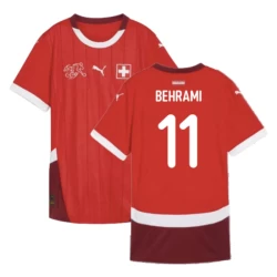 Koszulka Piłkarska Behrami #11 Szwajcaria Mistrzostwa Europy 2024 Domowa Męska