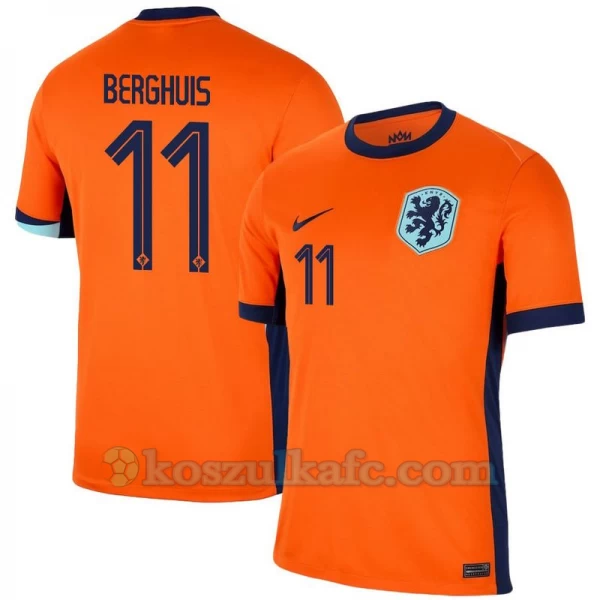 Koszulka Piłkarska Berghuis #11 Holandia Mistrzostwa Europy 2024 Domowa Męska