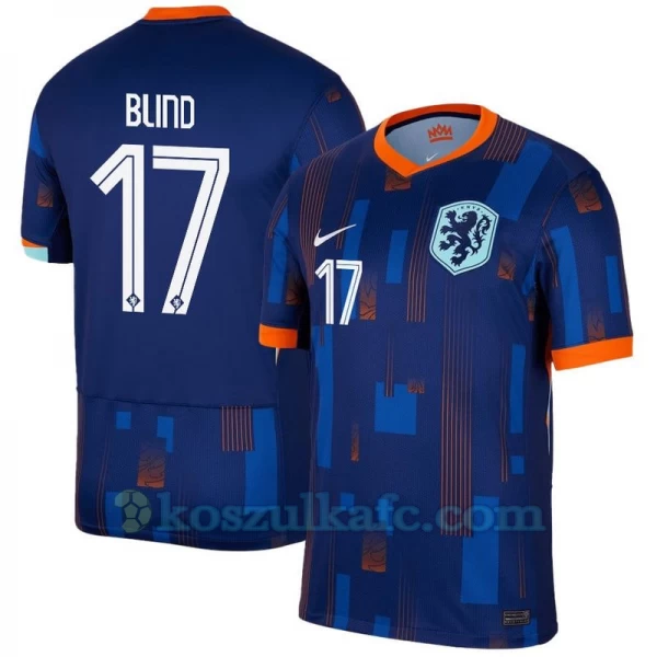 Koszulka Piłkarska Blind #17 Holandia Mistrzostwa Europy 2024 Wyjazdowa Męska