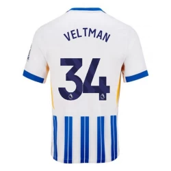 Koszulka Piłkarska Brighton Hove Albion Veltman #34 2024-25 Domowa Męska