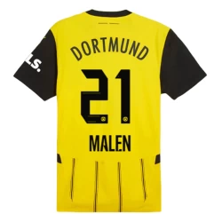 Koszulka Piłkarska BVB Borussia Dortmund Malen #21 2024-25 Domowa Męska
