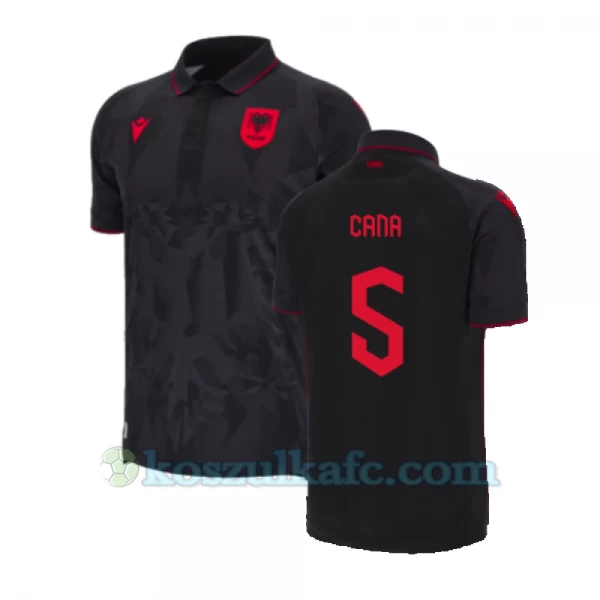 Koszulka Piłkarska Cana #5 Albania Mistrzostwa Europy 2024 Alternatywna Męska