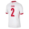 Koszulka Piłkarska Cash #2 Polska Mistrzostwa Europy 2024 Domowa Męska