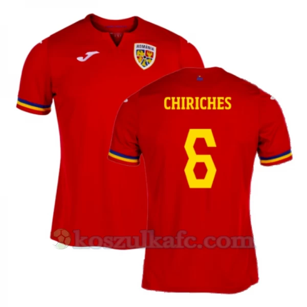 Koszulka Piłkarska Chiriches #6 Rumunia Mistrzostwa Europy 2024 Wyjazdowa Męska