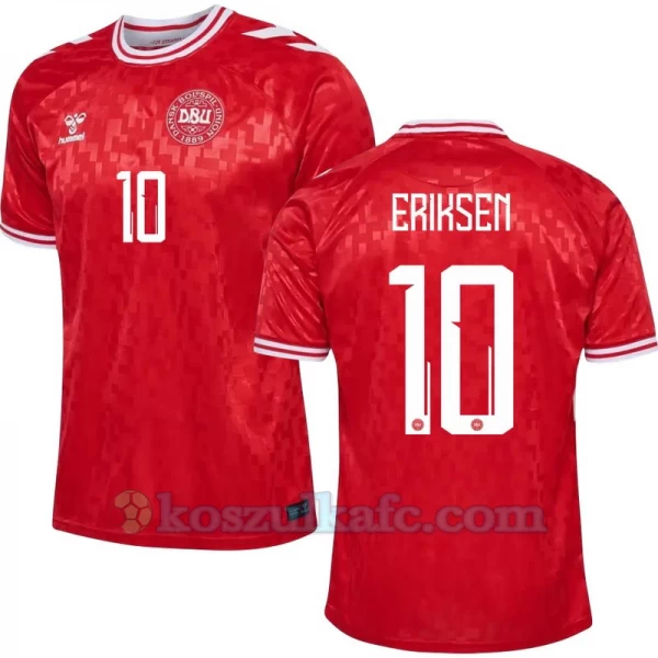 Koszulka Piłkarska Christian Eriksen #10 Dania Mistrzostwa Europy 2024 Domowa Męska