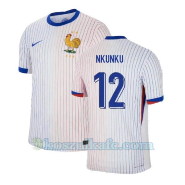 Koszulka Piłkarska Christopher Nkunku #12 Francja Mistrzostwa Europy 2024 Wyjazdowa Męska