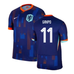 Koszulka Piłkarska Cody Gakpo #11 Holandia Mistrzostwa Europy 2024 Wyjazdowa Męska