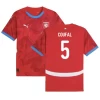 Koszulka Piłkarska Coufal #5 Republika Czeska Mistrzostwa Europy 2024 Domowa Męska