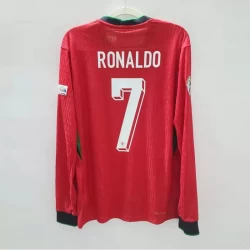 Koszulka Piłkarska Cristiano Ronaldo #7 Portugalia Mistrzostwa Europy 2024 Domowa Męska Długi Rękaw