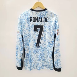Koszulka Piłkarska Cristiano Ronaldo #7 Portugalia Mistrzostwa Europy 2024 Wyjazdowa Męska Długi Rękaw