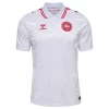 Koszulka Piłkarska Kjaer #4 Dania Mistrzostwa Europy 2024 Wyjazdowa Męska