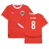 Koszulka Piłkarska David Alaba #8 Austria Mistrzostwa Europy 2024 Domowa Męska