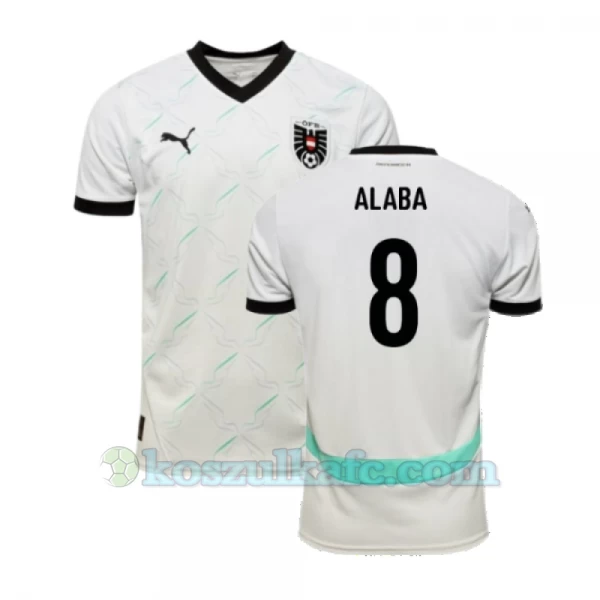 Koszulka Piłkarska David Alaba #8 Austria Mistrzostwa Europy 2024 Wyjazdowa Męska
