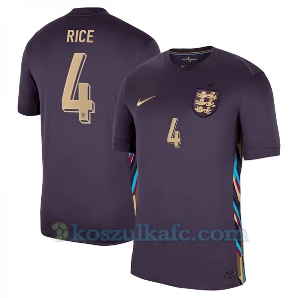 Koszulka Piłkarska Declan Rice #4 Anglia Mistrzostwa Europy 2024 Wyjazdowa Męska