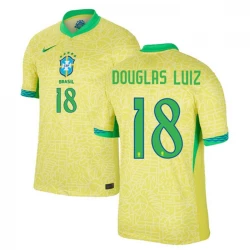 Koszulka Piłkarska Douglas Luiz #18 Brazylia Copa America 2024 Domowa Męska