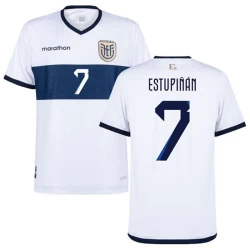 Koszulka Piłkarska Estupinan #7 Ekwador Copa America 2024 Wyjazdowa Męska