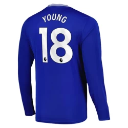 Koszulka Piłkarska Everton FC Young #18 2024-25 Domowa Męska Długi Rękaw