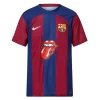 Koszulka Piłkarska FC Barcelona Lionel Messi #10 2023-24 x Rolling Stones Domowa Męska